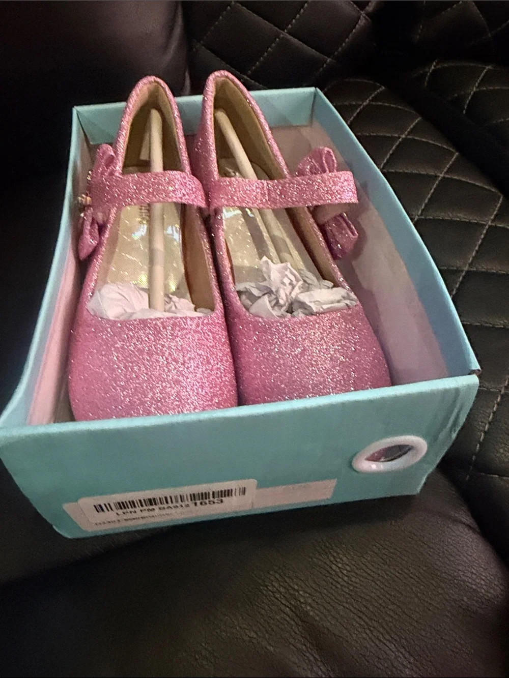 Sparkle Pink Mary Jane Dress Shoes for Girls